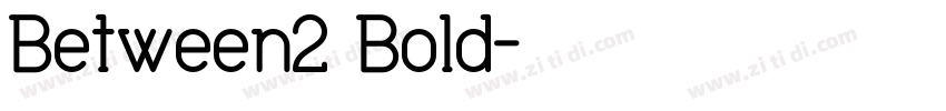 Between1 Bold字体转换